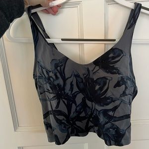 Lululemon crop floral tank